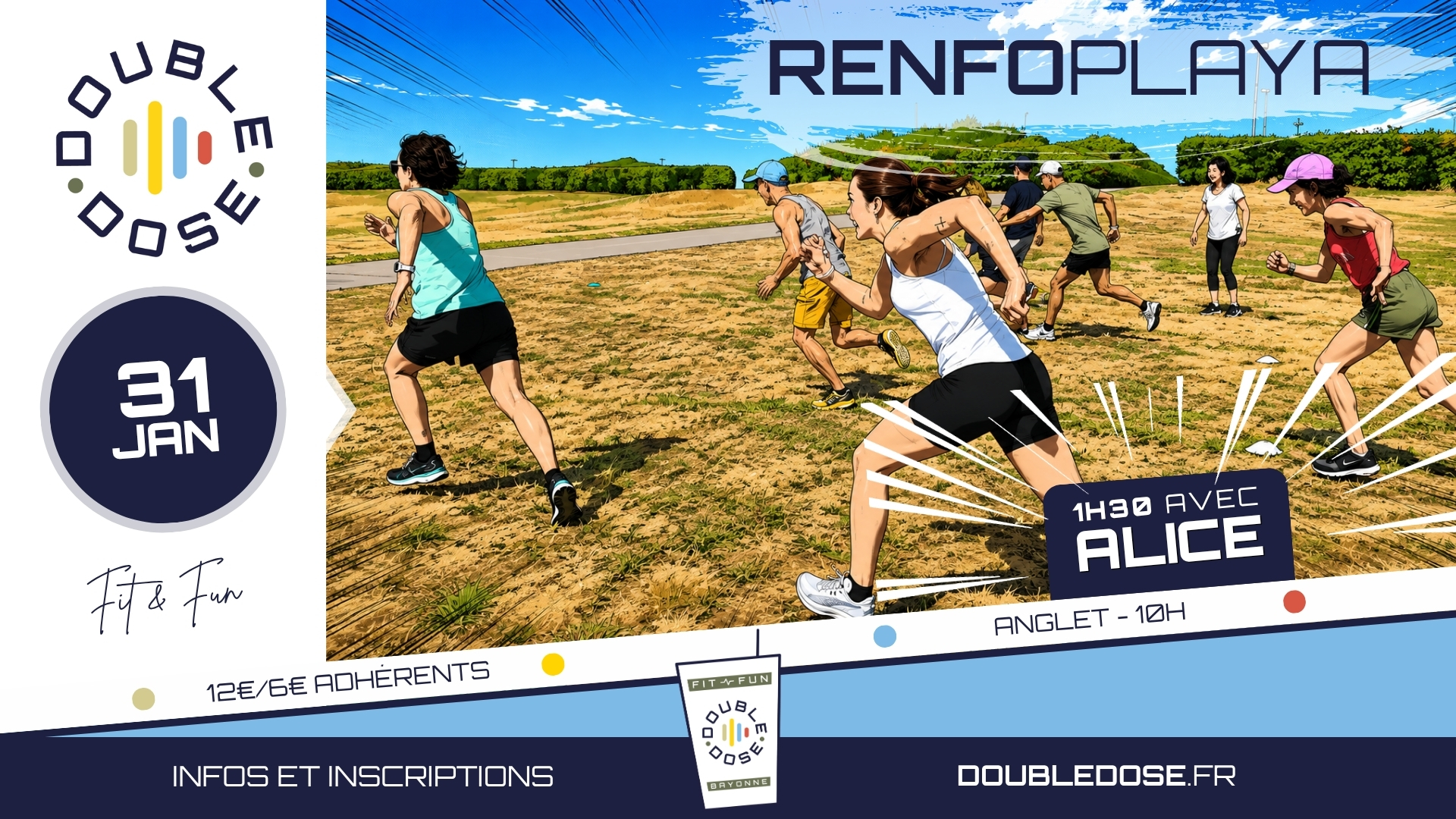 Renfo playa 31 janvier 2026 Double Dose